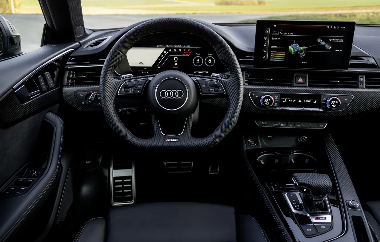 Photo wallpaper Audi, interior, RS 5, 2020, RS5 Sportback