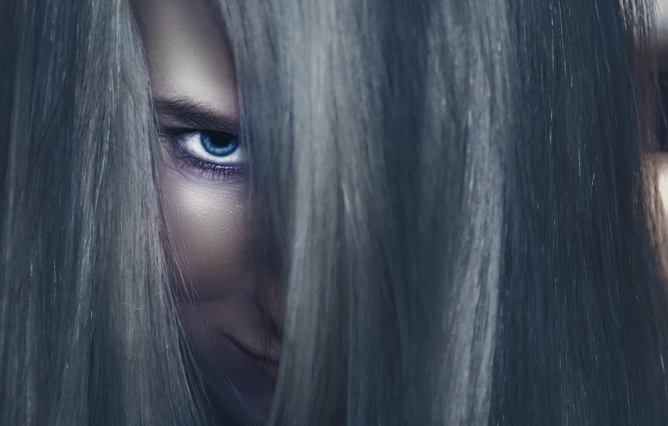 Photo wallpaper look, girl, portrait