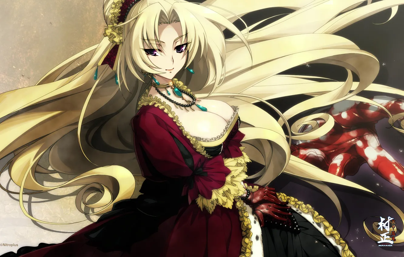 Photo wallpaper girl, blood, dress, blonde, Full Metal Daemon