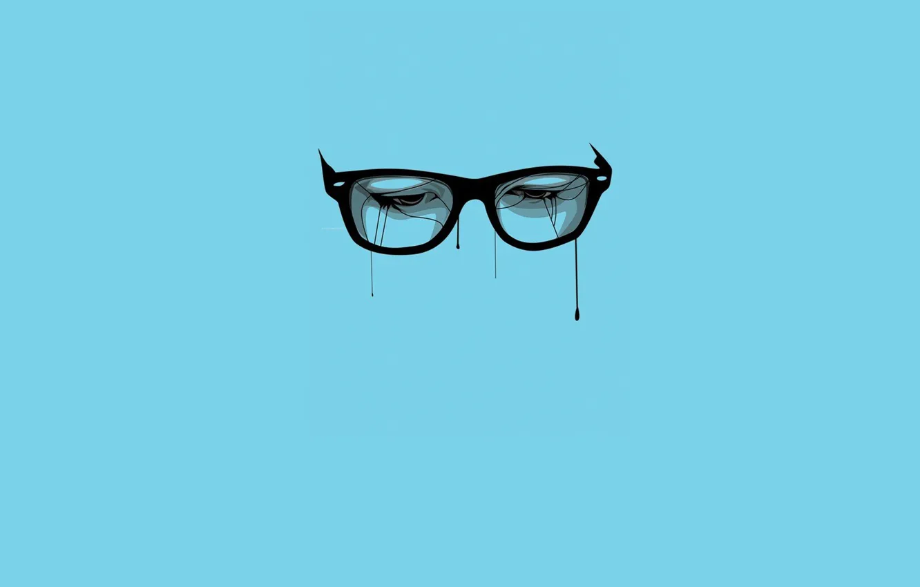 Wallpaper Wallpaper, Glasses, Minimalistic images for desktop, section