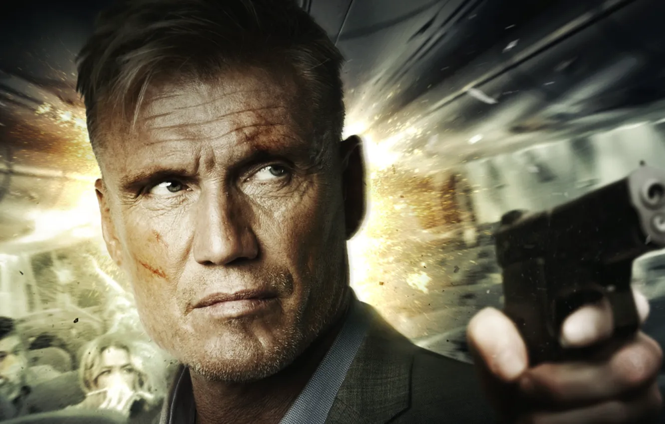 Photo wallpaper look, weapons, Dolph Lundgren, Dolph Lundgren, Icarus, Killing machine