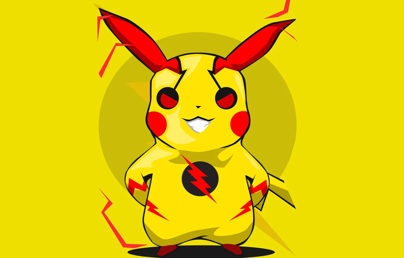 Photo wallpaper Pikachu, pokemon, pokemon