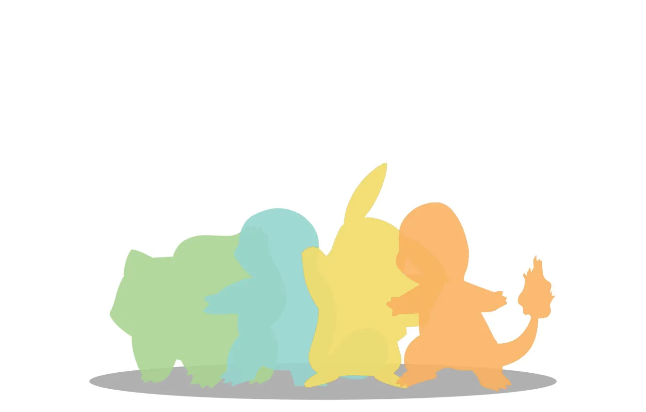 Photo wallpaper grass, leaves, water, orange, blue, yellow, lights, green