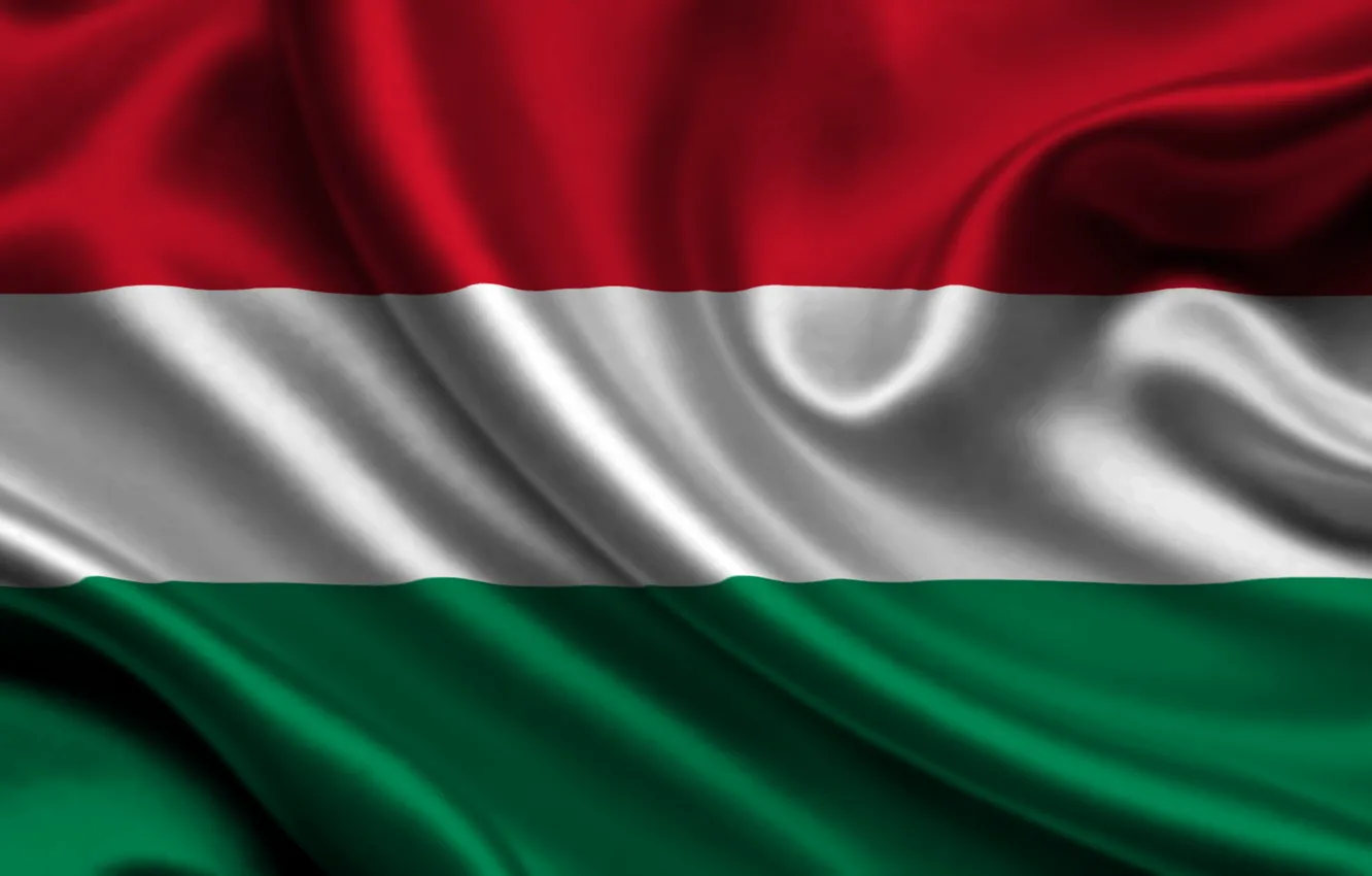 Photo wallpaper Flag, Texture, Flag, Hungary, Hungary