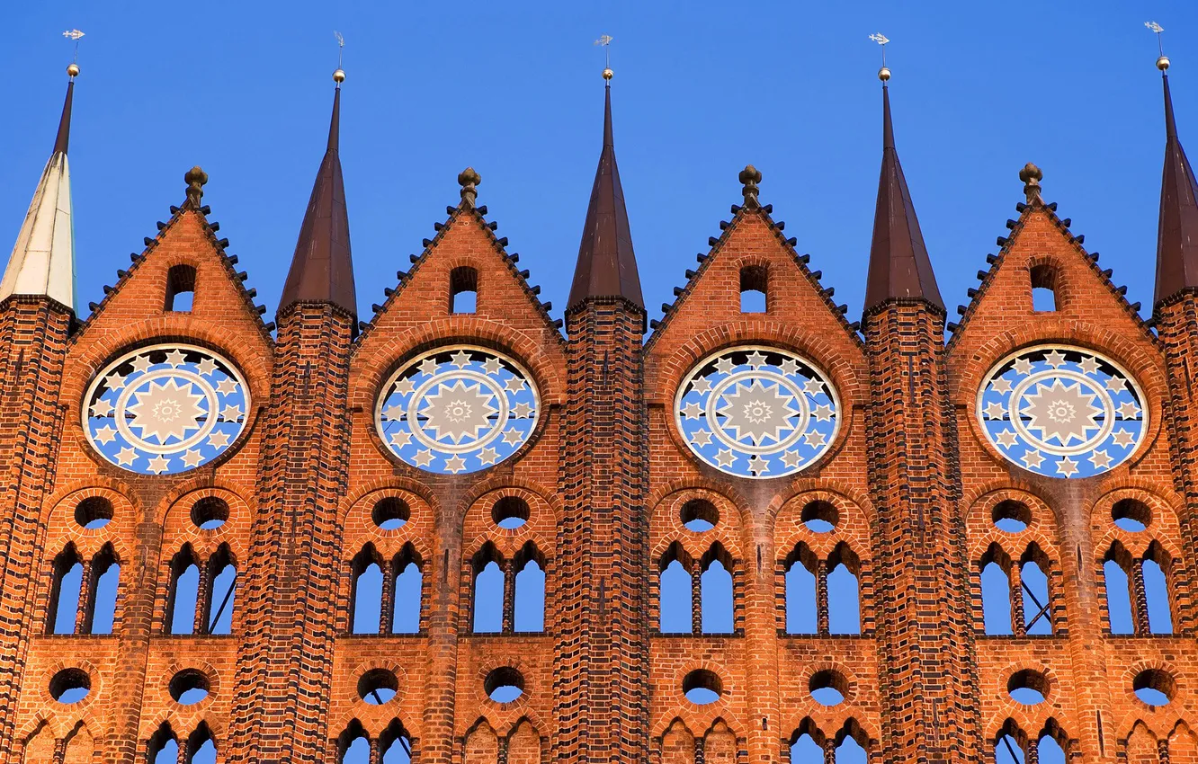 Photo wallpaper the sky, wall, tower, architecture
