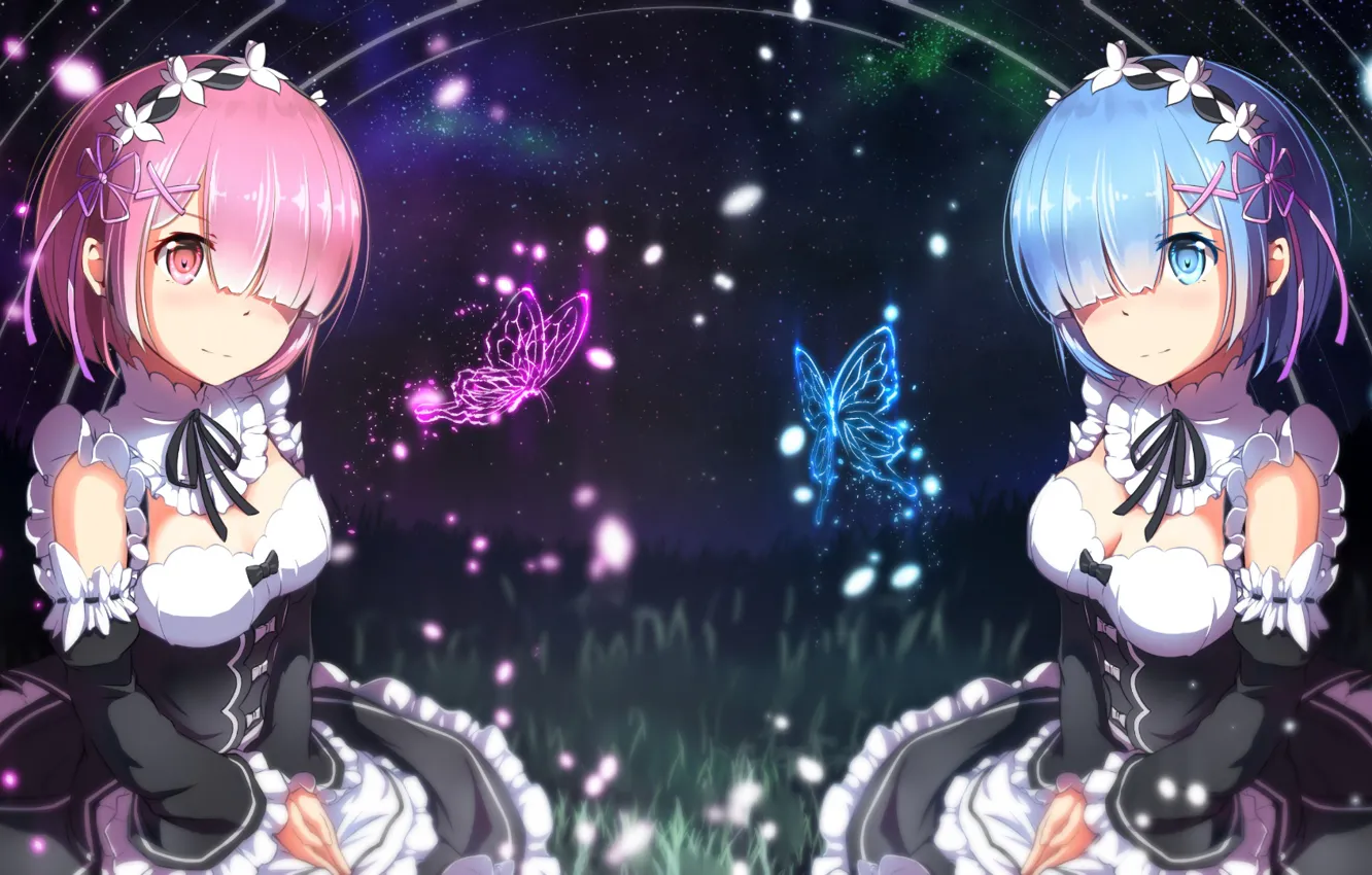 Photo wallpaper Ram, Rem, Re: Zero