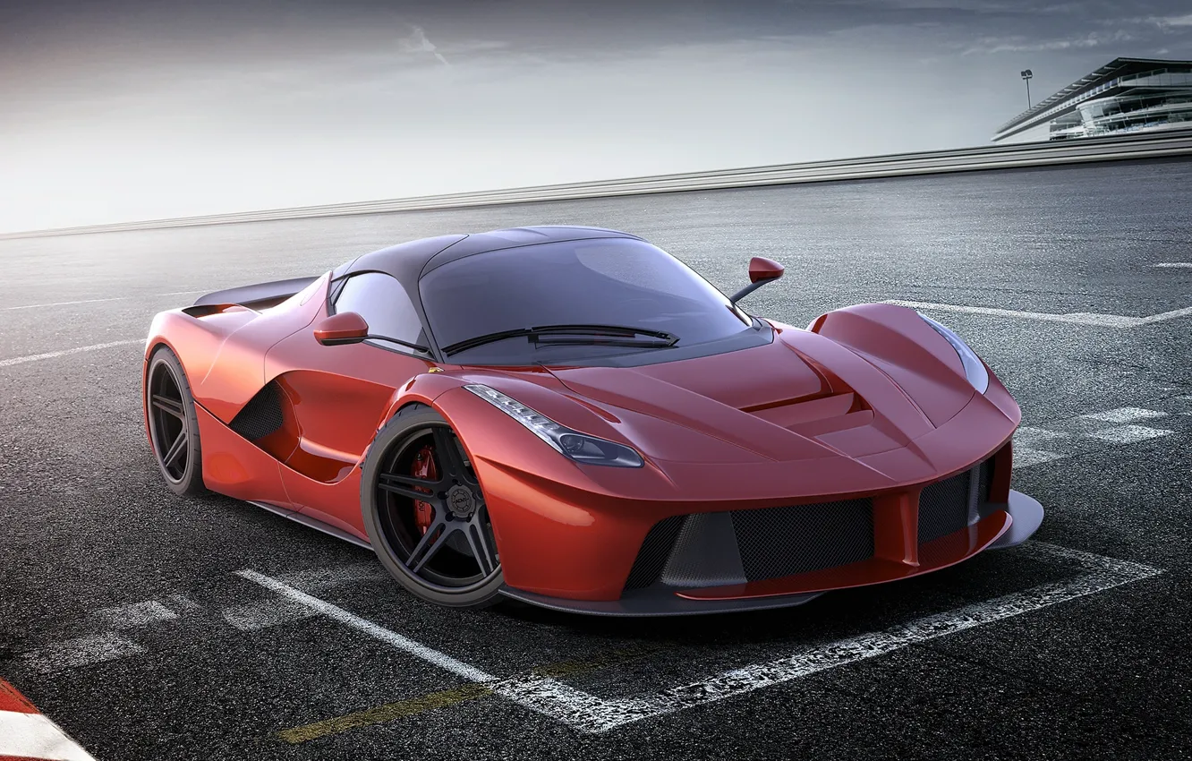 Photo wallpaper car, machine, auto, Ferrari, Ferrari, supercar, red, supercar