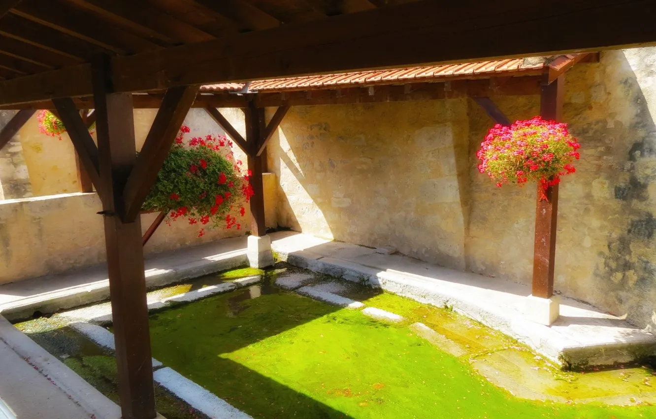 Photo wallpaper the sun, canopy, France, patio