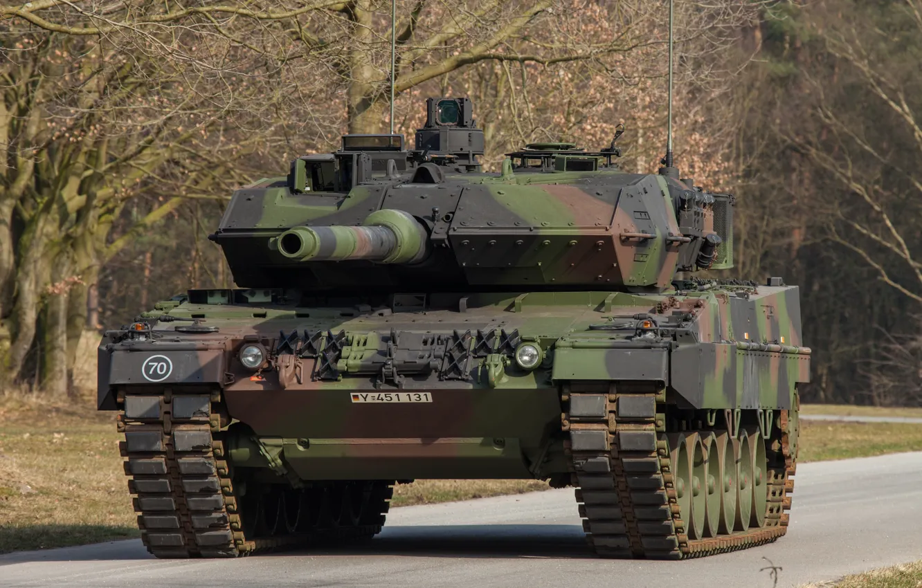 Photo wallpaper tank, combat, Leopard, 2A7