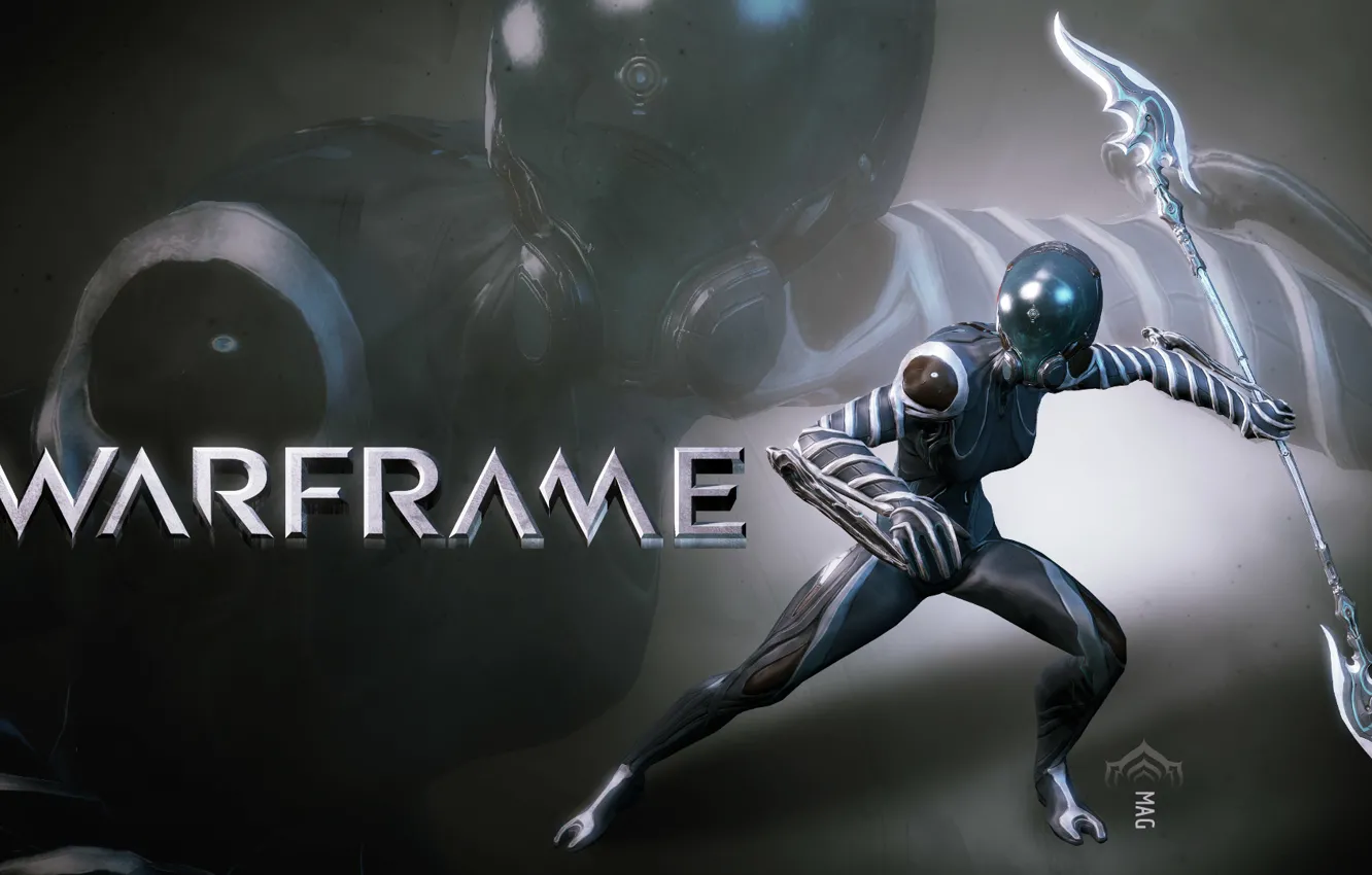 Photo wallpaper beautiful, iron, mind, MAG, Warframe, Meg, Knives, Ortos