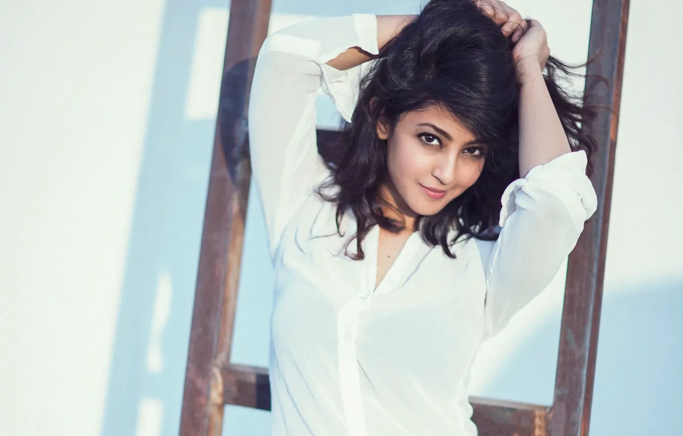 Photo wallpaper girl, hot, sexy, eyes, smile, beautiful, figure, model