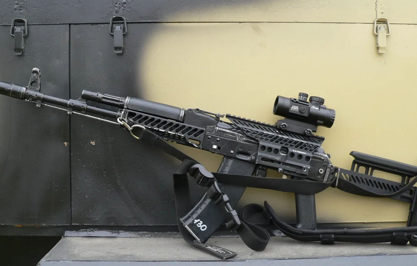 Photo wallpaper weapons, tuning, gun, weapon, custom, custom, AK-74, Kalashnikov
