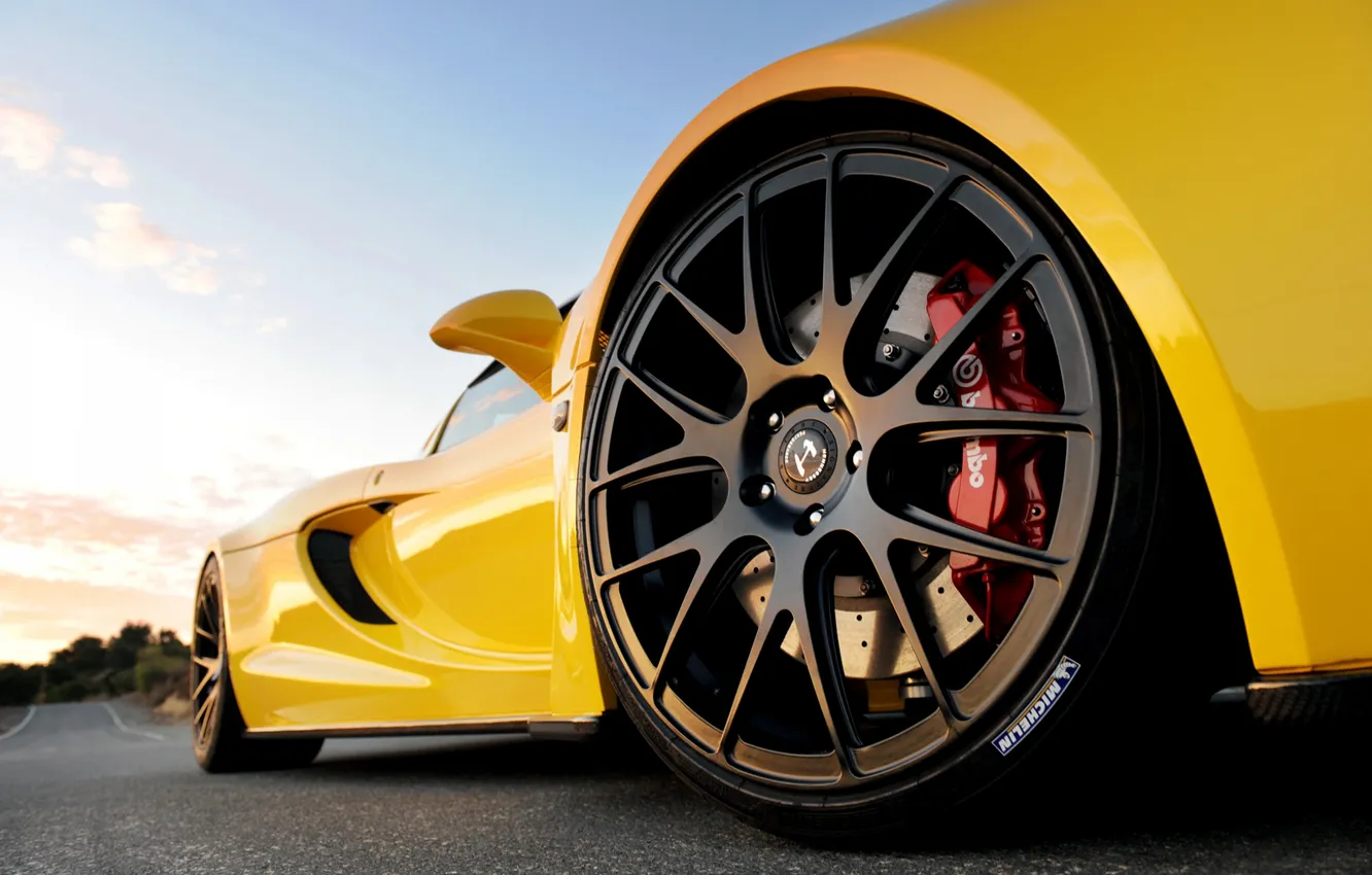 Photo wallpaper Lotus, drives, Rim, Hennessey Lotus Venom GT