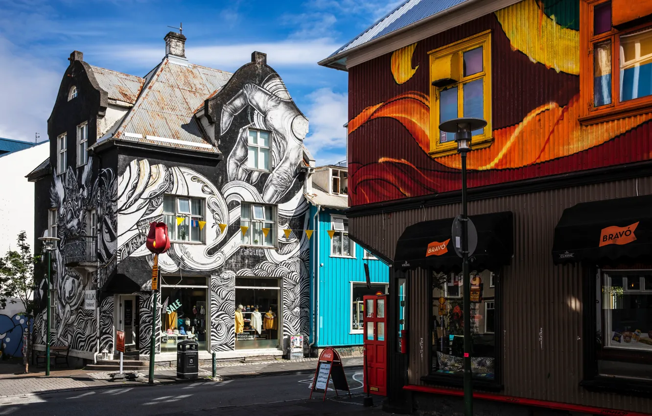 Photo wallpaper home, Iceland, Reykjavik