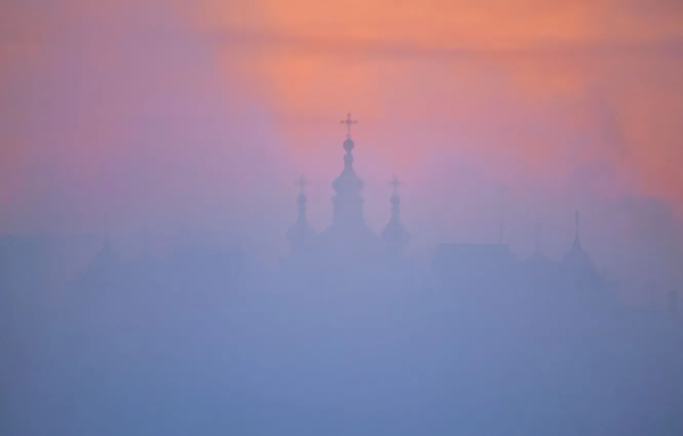 Photo wallpaper Saint Petersburg, winter morning, Eduard Gordeev