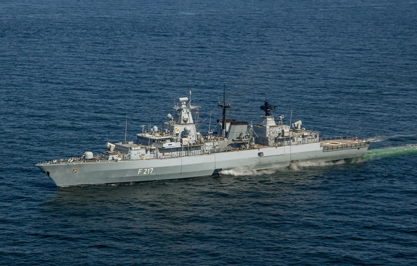 Photo wallpaper frigate, The German Navy, FGS Bayern
