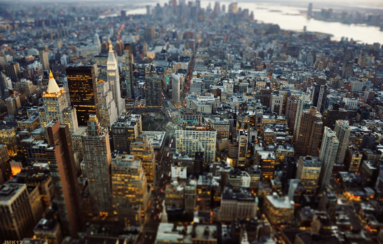 Photo wallpaper the city, New York, USA, Manhattan, New York, New York City, Tilt Shift, JMK Photography