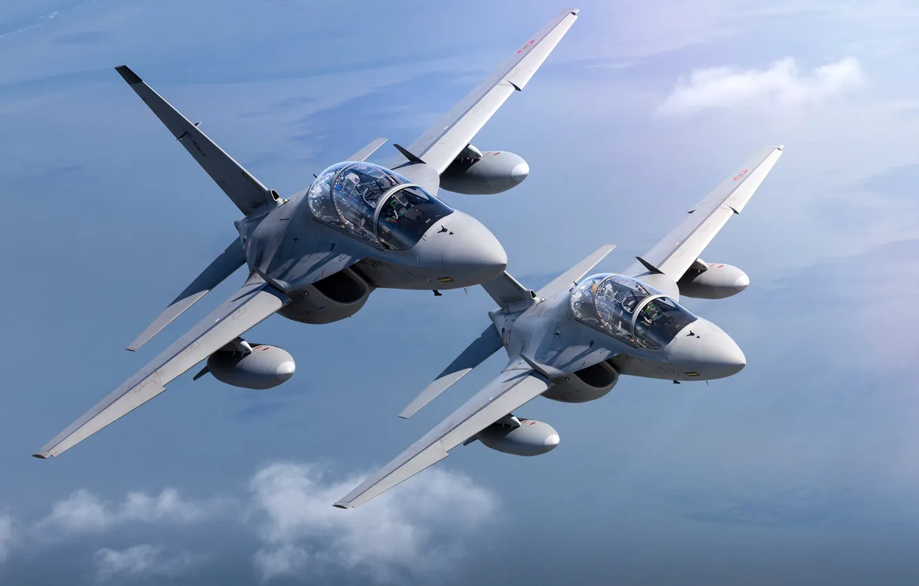 Photo wallpaper Air Force, Italian, Aermacchi, M-346