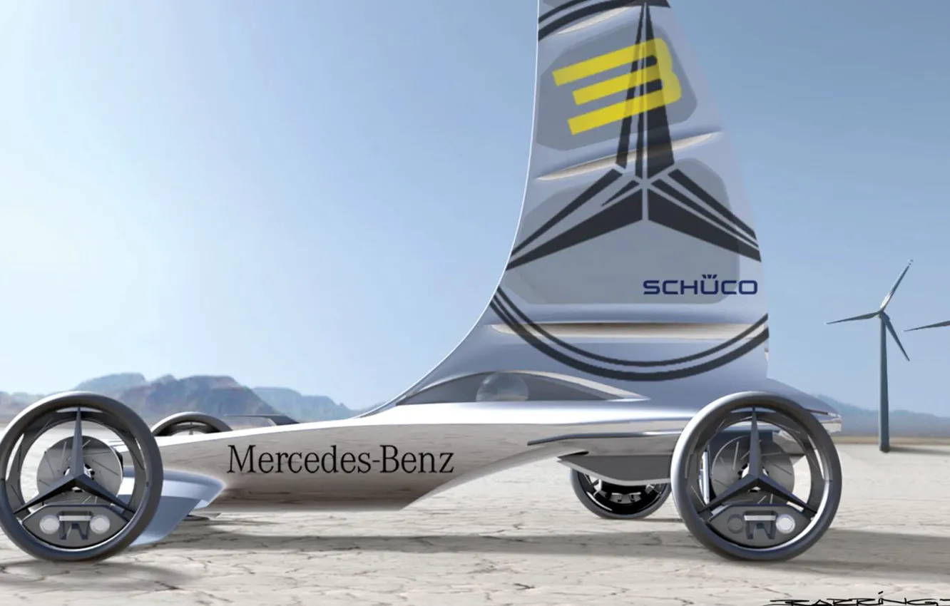 Photo wallpaper concept, mercedes-benz, electric, vehicle, formula zero racer