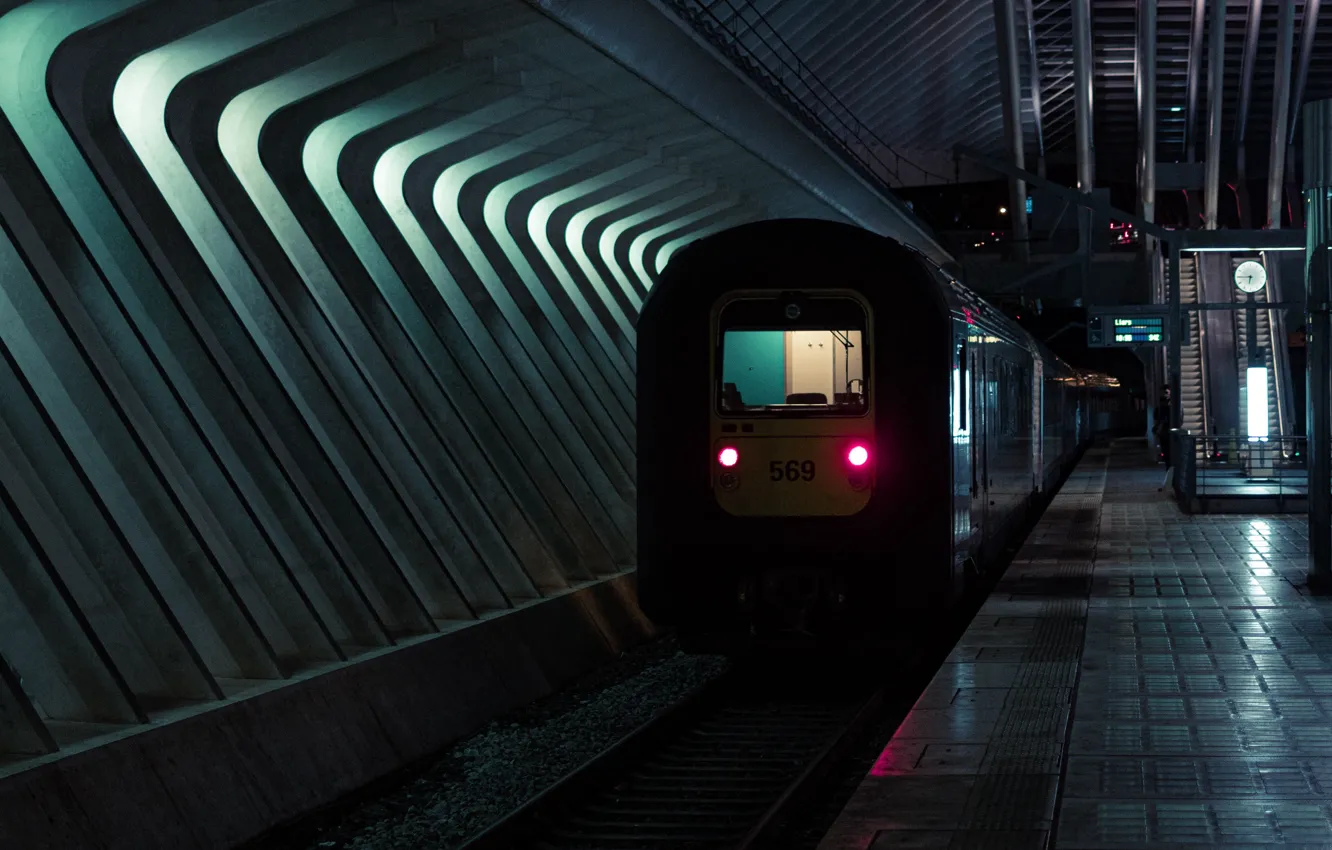 Photo wallpaper metro, train, subway
