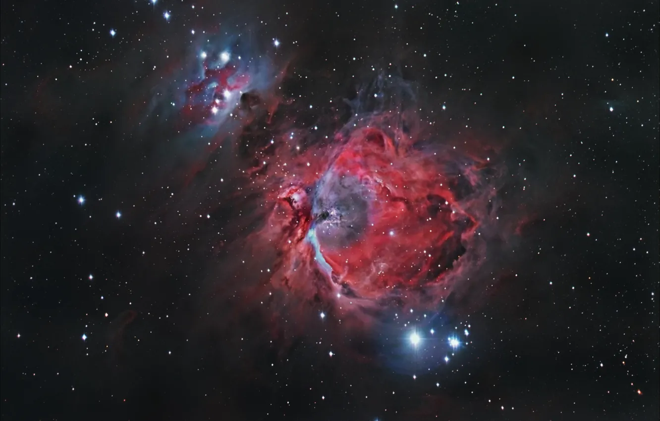 Photo wallpaper stars, star cluster, the Orion nebula
