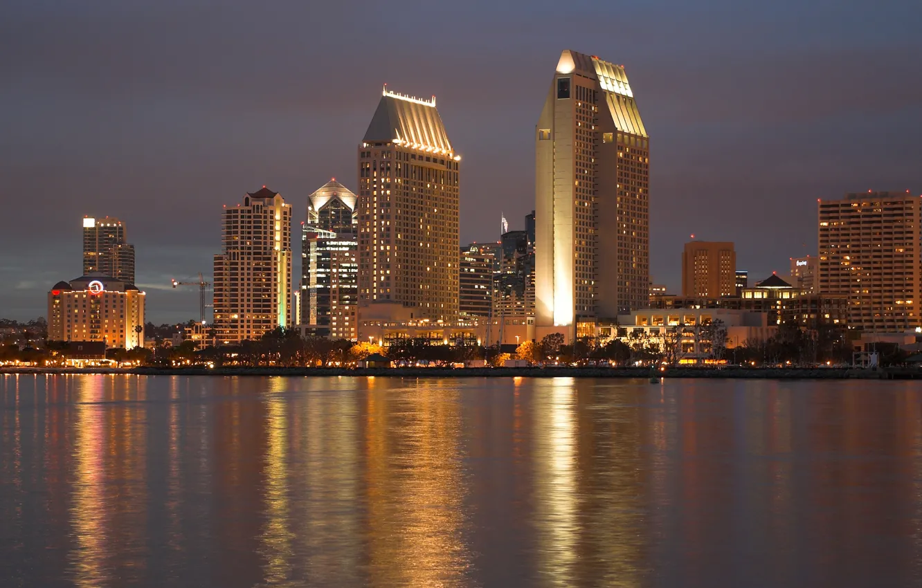 Photo wallpaper city, the city, CA, USA, USA, California, San Diego, San Diego