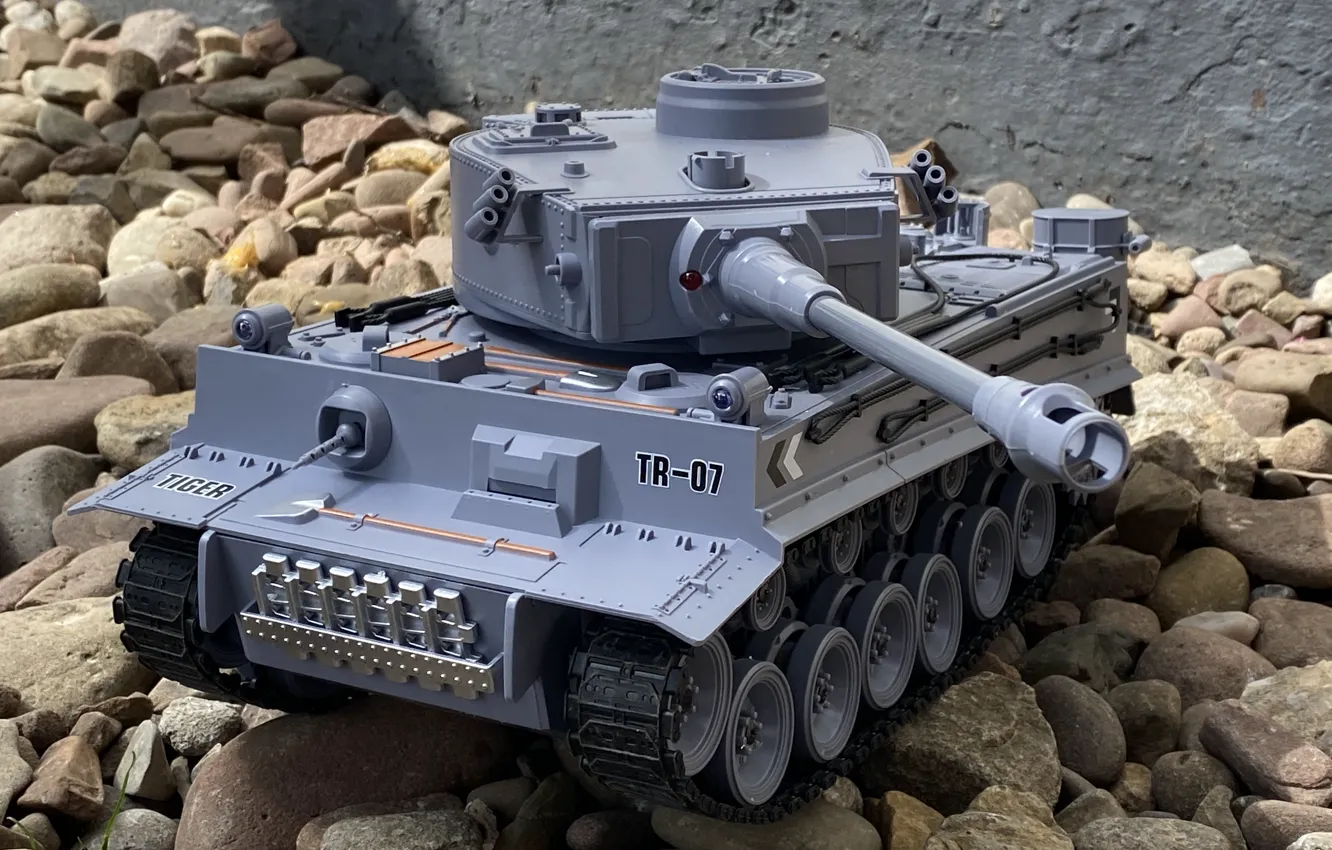 Photo wallpaper German, stone, tiger, tank, Modelling, Photography By Tom