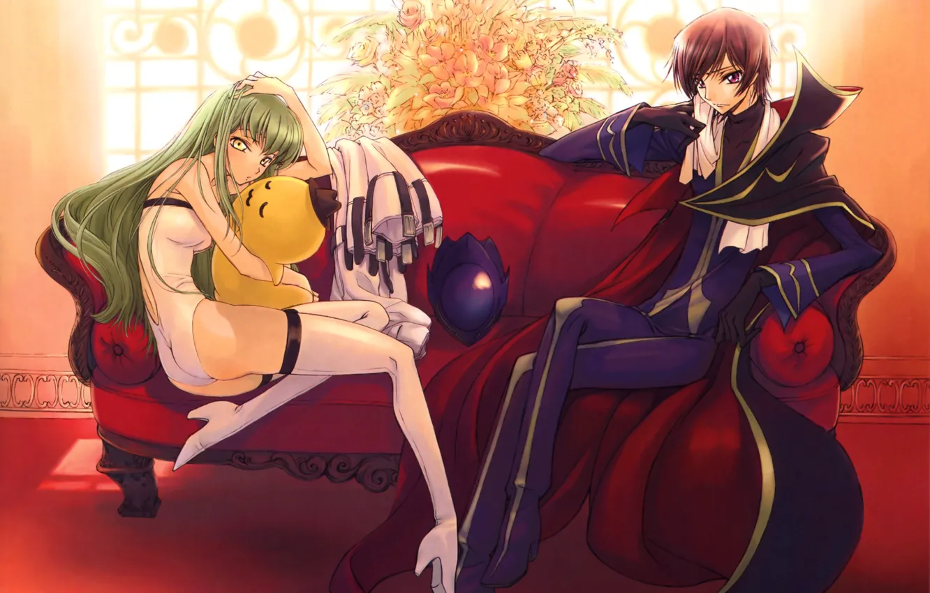Photo wallpaper two, Code Geass, anime, Lelouch Lamperouge, lelouch lamperouge