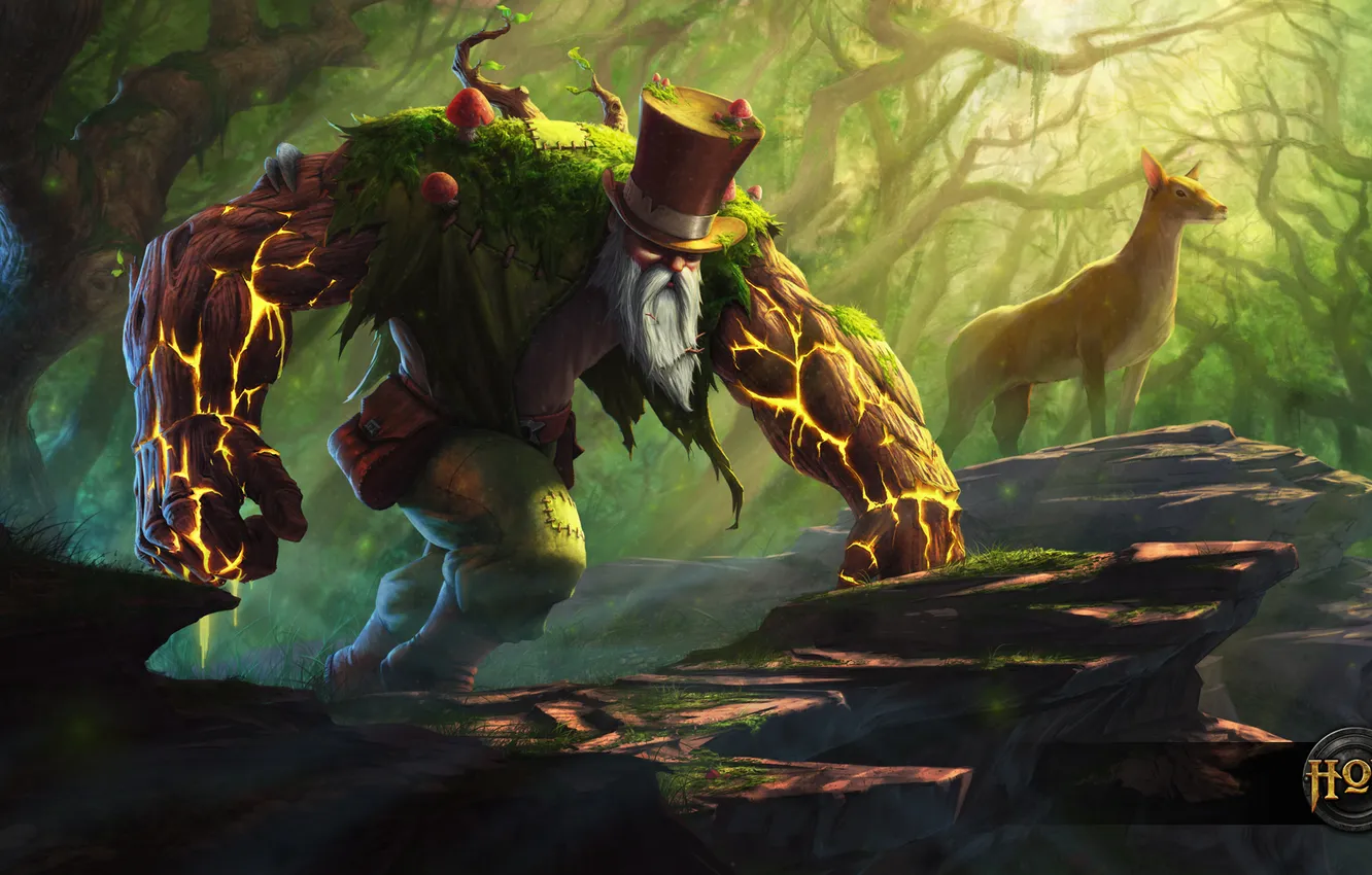 Photo wallpaper forest, Heroes of Newerth, deadlift, Grand Druid