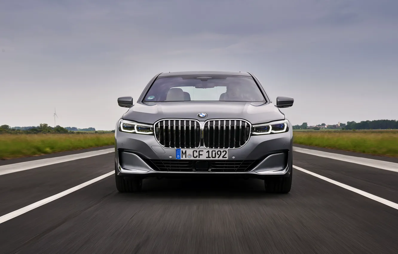 Photo wallpaper BMW, grille, sedan, 7-Series, four-door, G12, G11, 2020