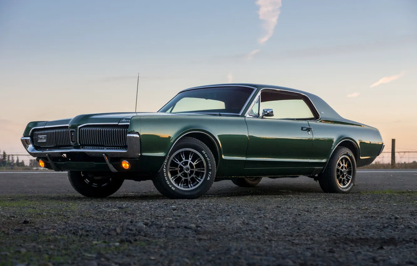 Photo wallpaper style, retro, classic, 1967, XR-7, Mercury Cougar