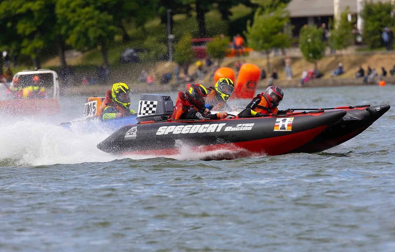 Photo wallpaper race, boat, speed