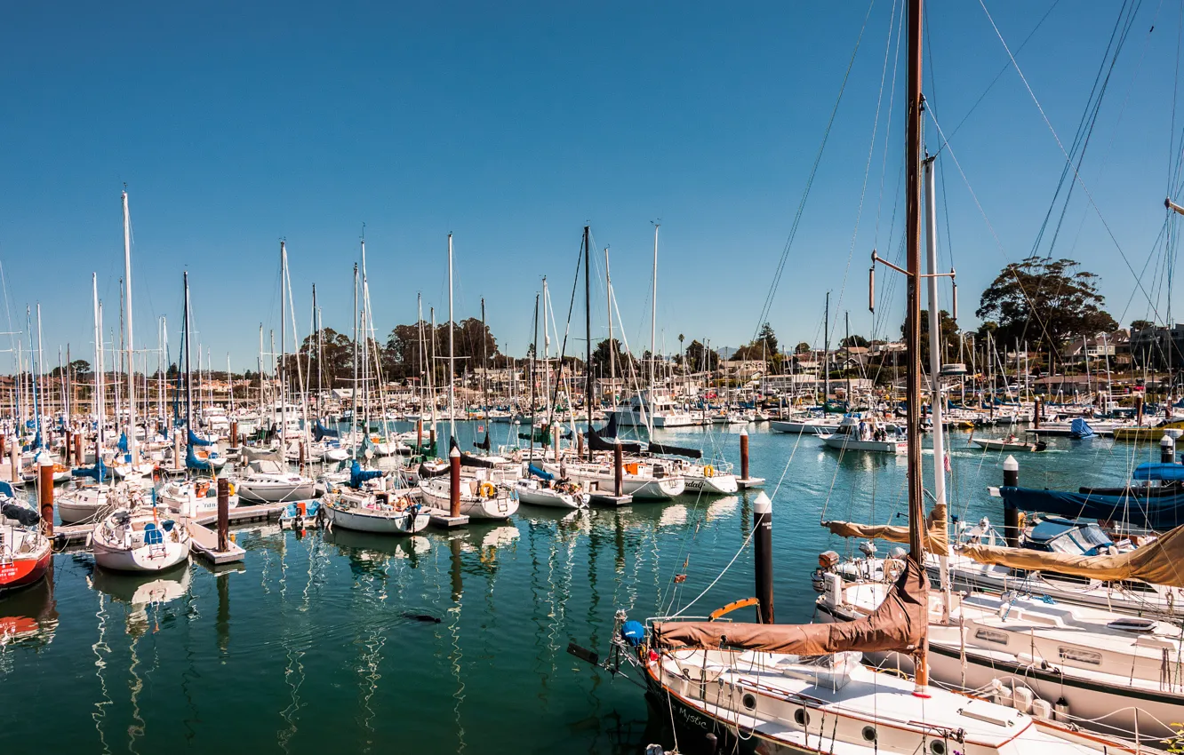 Photo wallpaper boat, ship, yacht, CA, sail, USA, USA, California