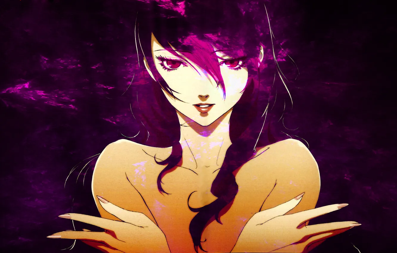 Photo wallpaper look, girl, the dark background