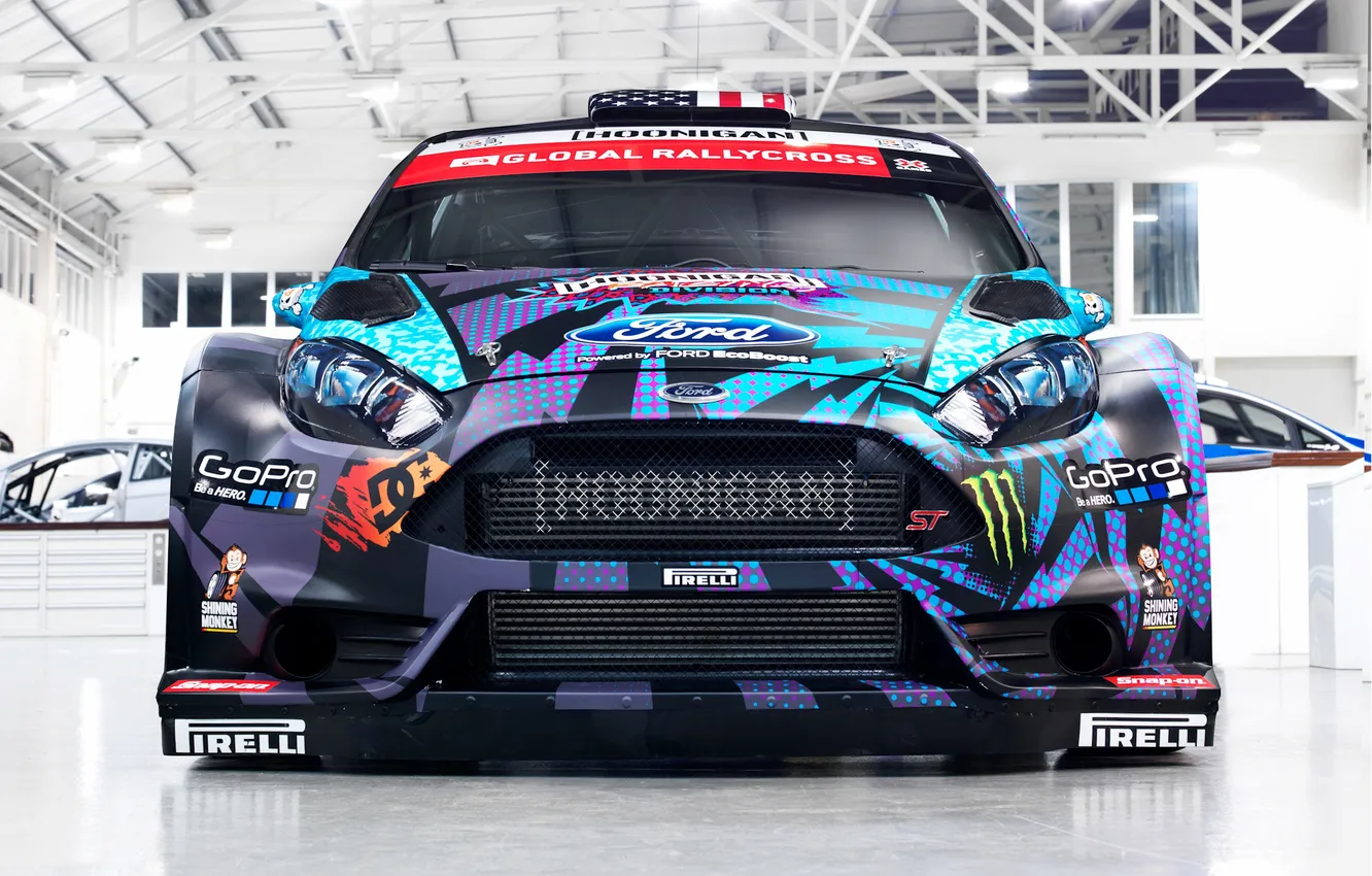 Photo wallpaper car, Ford, Ford, the front, race, Fiesta, RX43