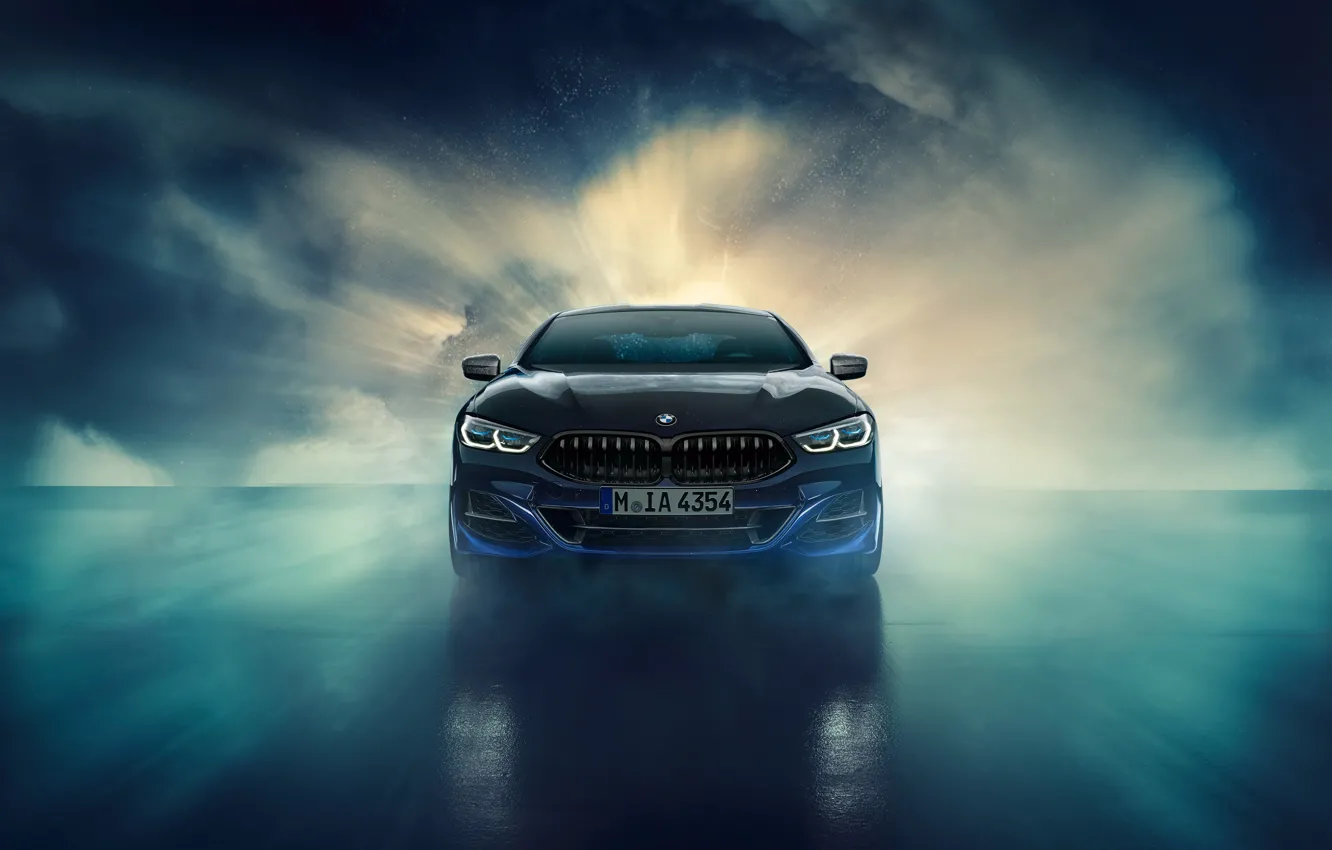 Photo wallpaper BMW, front view, Coupe, Night Sky, Individual, 8-Series, 2019, M850i