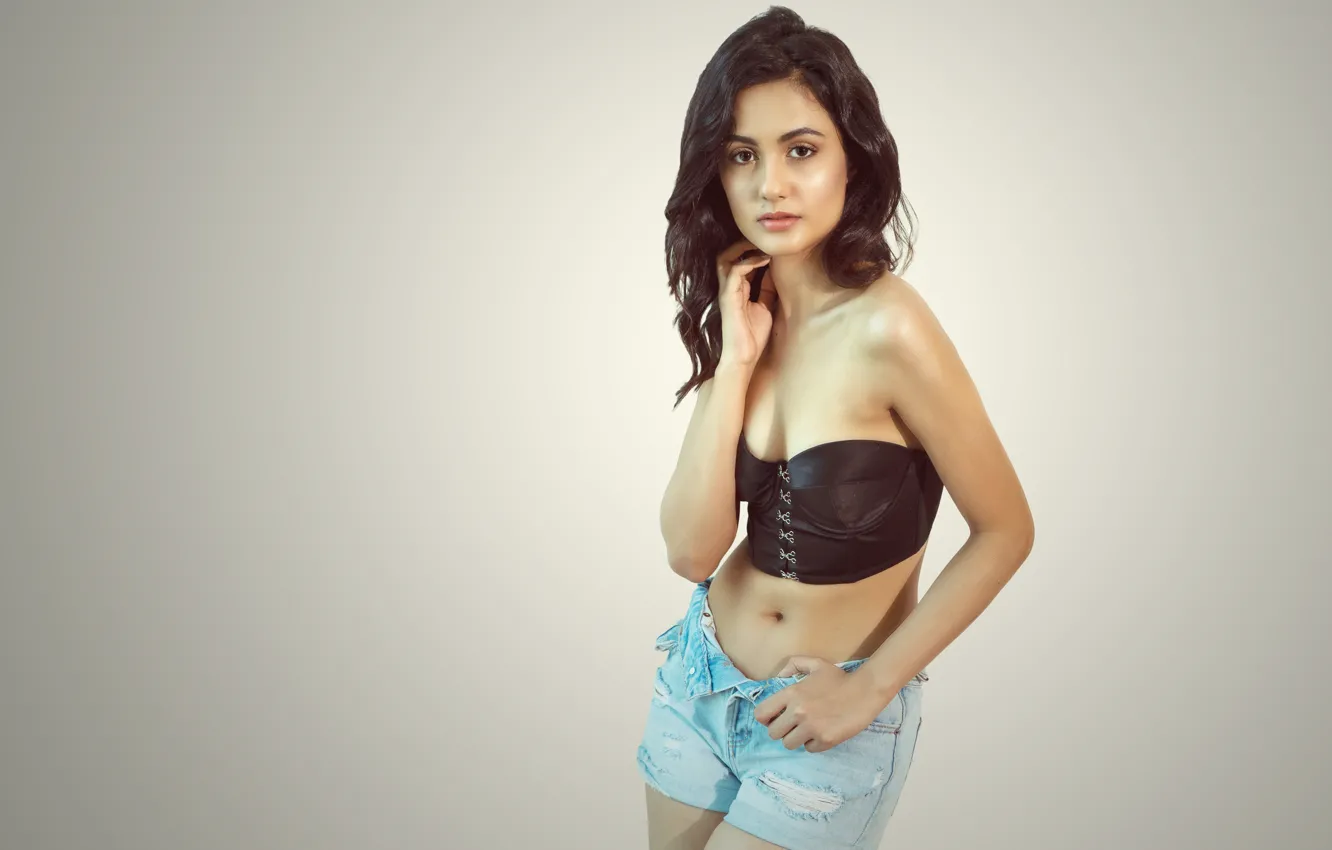 Photo wallpaper girl, hot, sexy, beautiful, figure, model, pose, indian