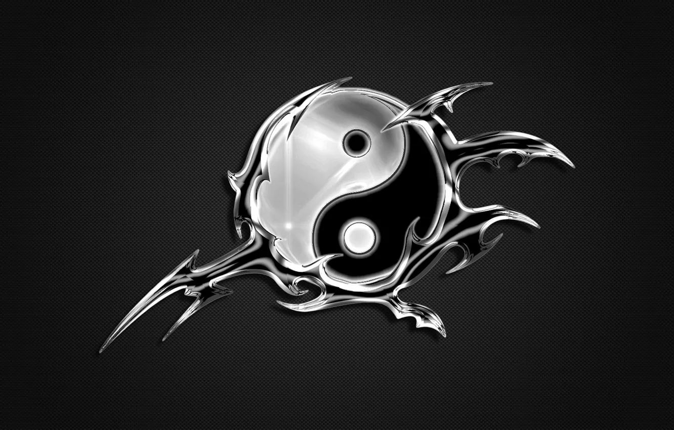 Photo wallpaper abstraction, sign, Yin, Yang