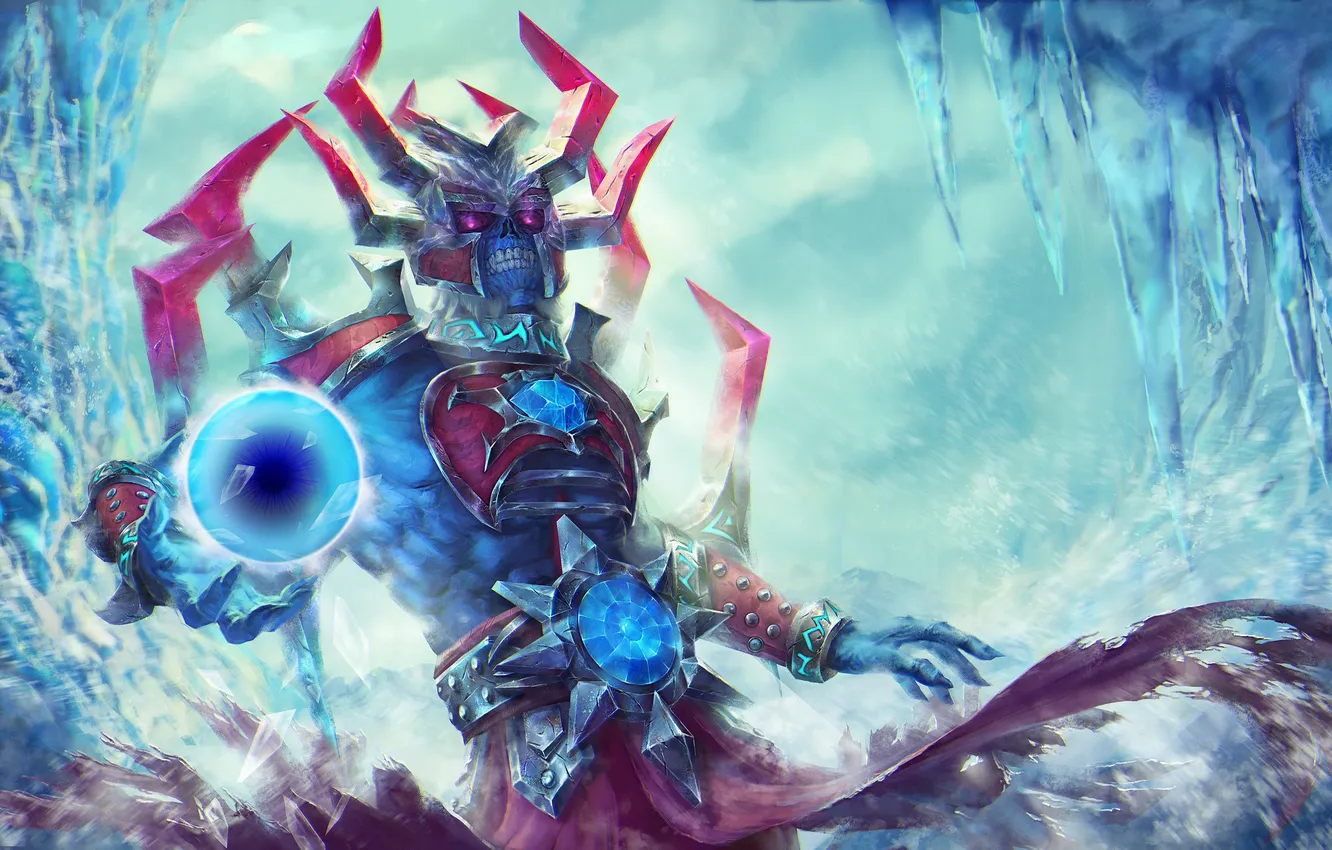 Photo wallpaper magic, sphere, mob, dota 2, Ethreain, Lich