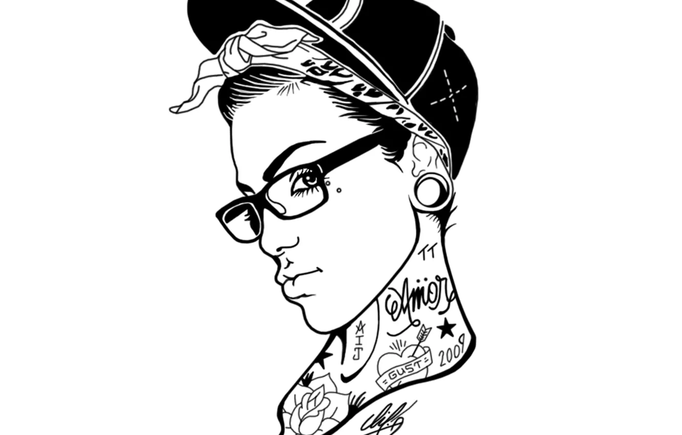 Photo wallpaper girl, girl, gta