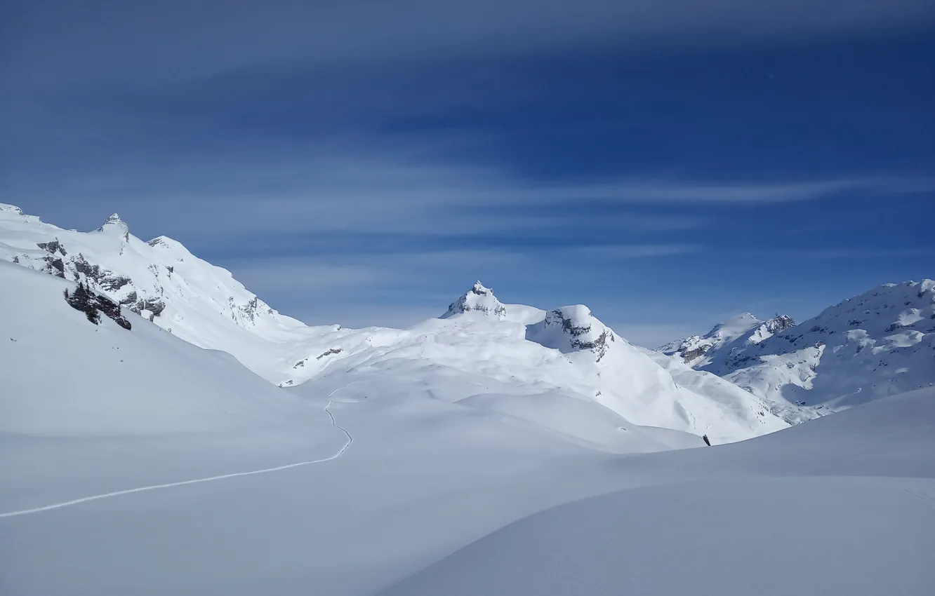 Photo wallpaper Switzerland, Alps, Melchsee-Frutt