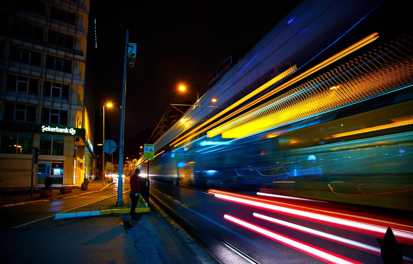 Photo wallpaper night, excerpt, Istanbul, Turkey, night, Istanbul