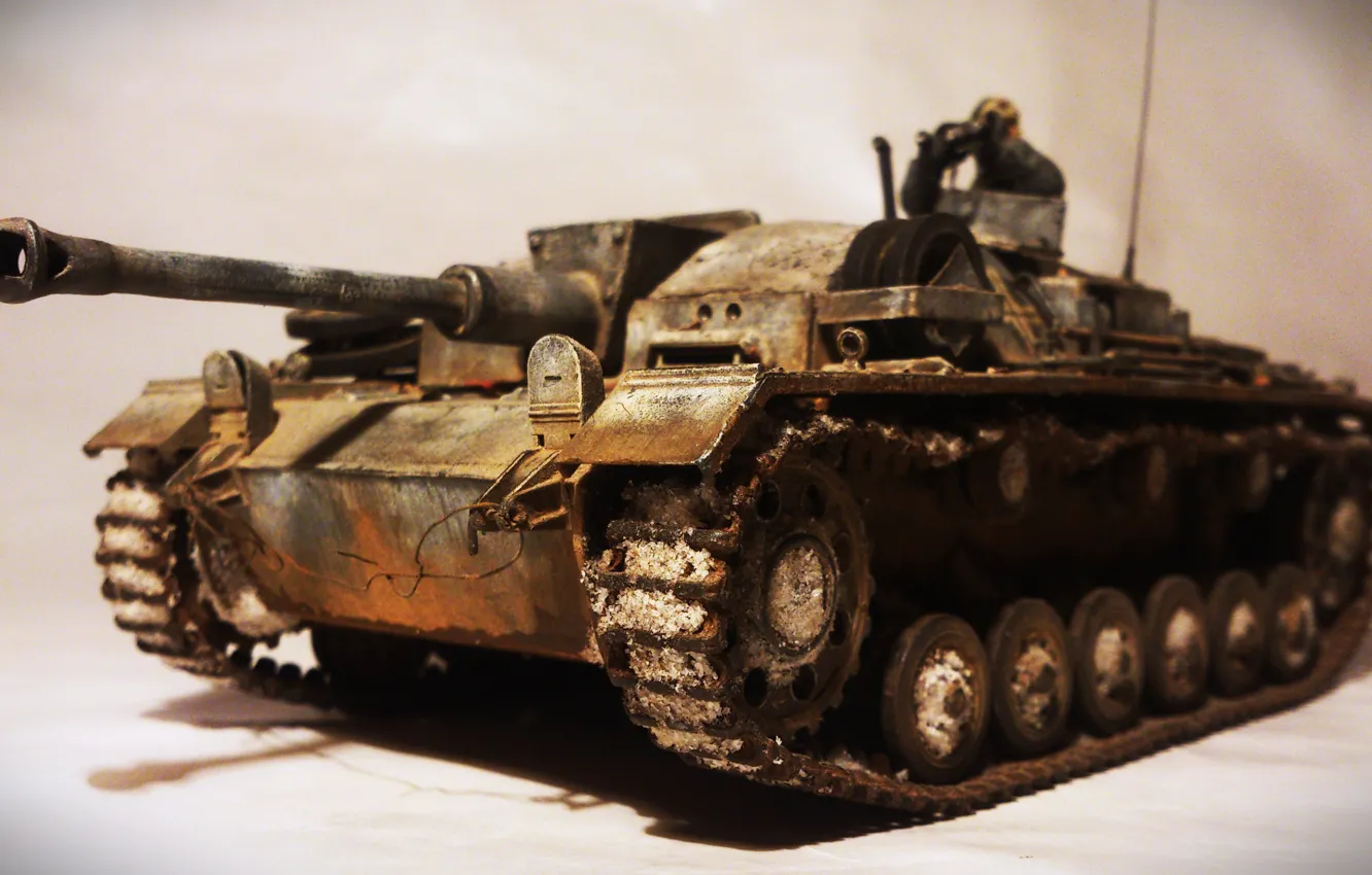 Photo wallpaper toy, model, sturmgeshutz, Assault gun, gun, StuG III, assault, Ausf G