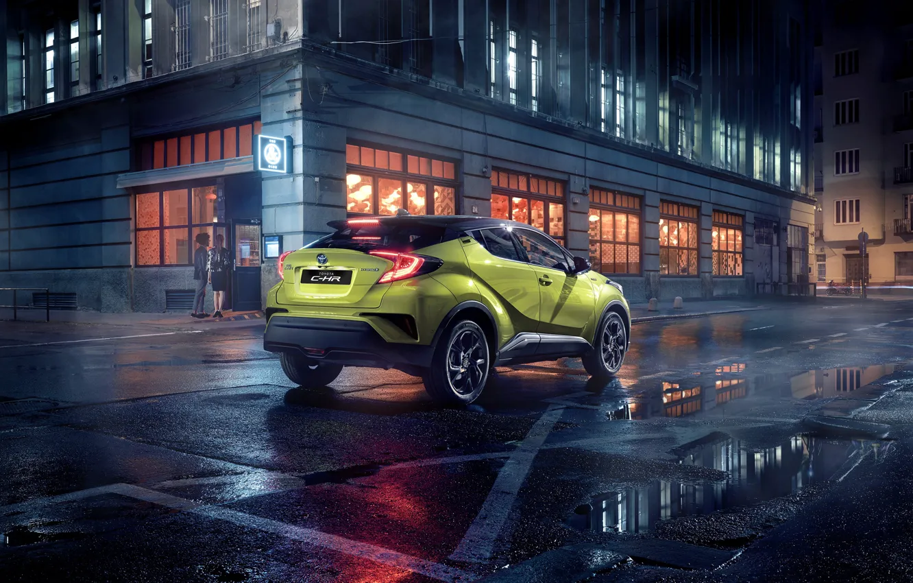 Photo wallpaper Toyota, C-HR, 2019, powered by JBL, Neon Lime
