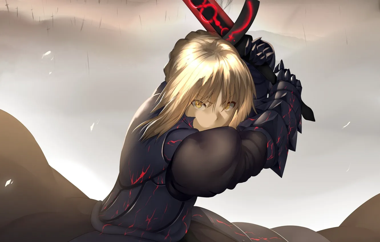 Photo wallpaper anime, art, Fate/Stay Night, the saber