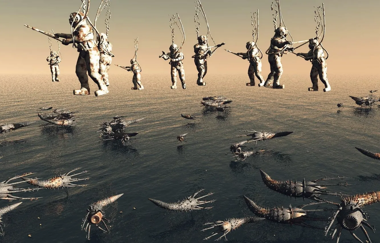 Photo wallpaper fiction, planet, form