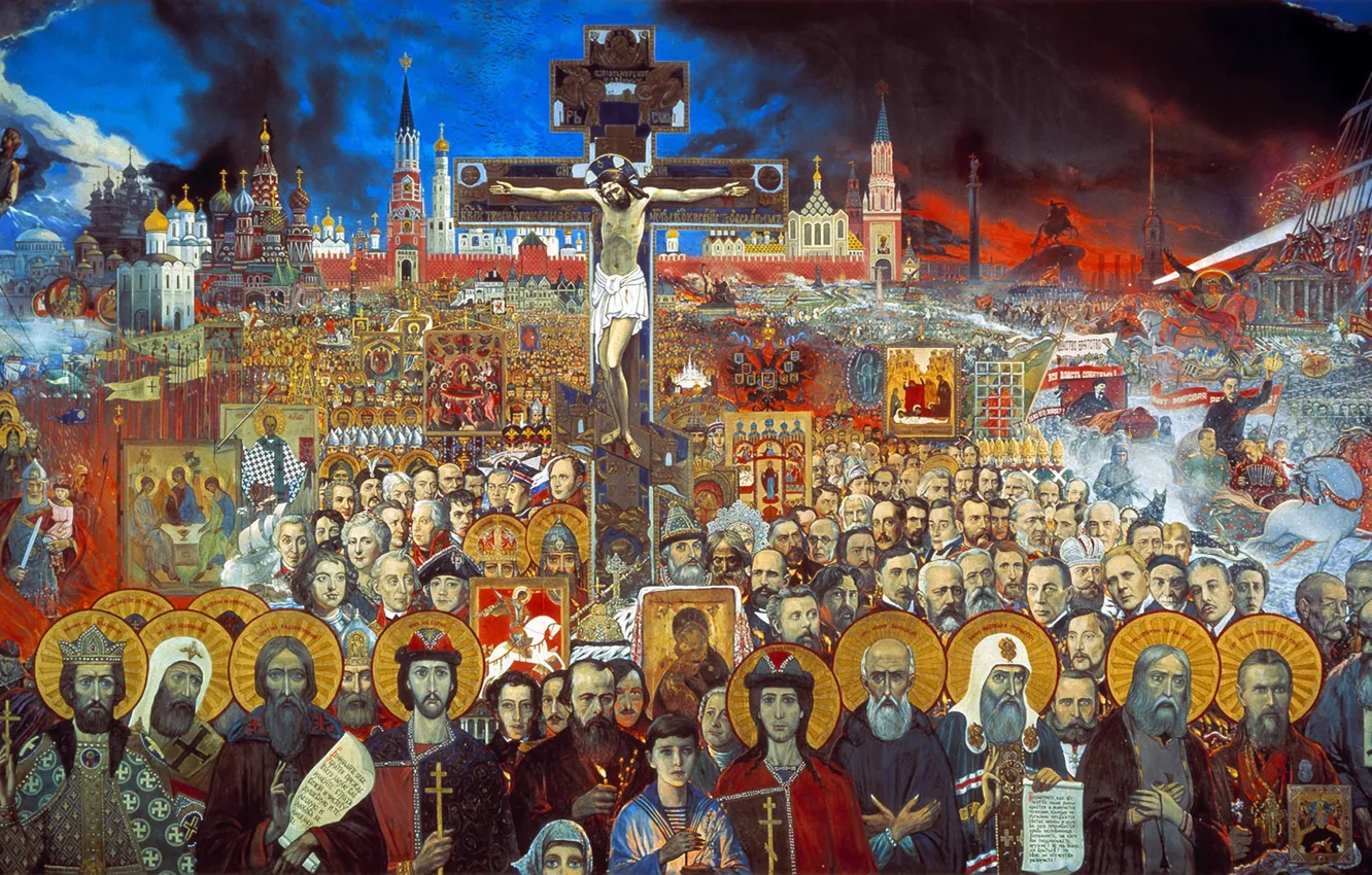 Photo wallpaper Ilya Glazunov, Eternal Russia, 1988