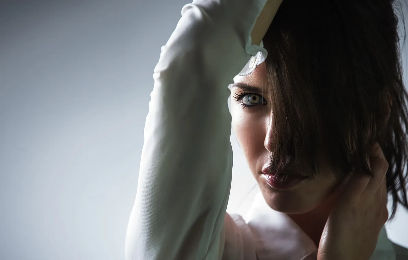 Photo wallpaper look, girl, portrait