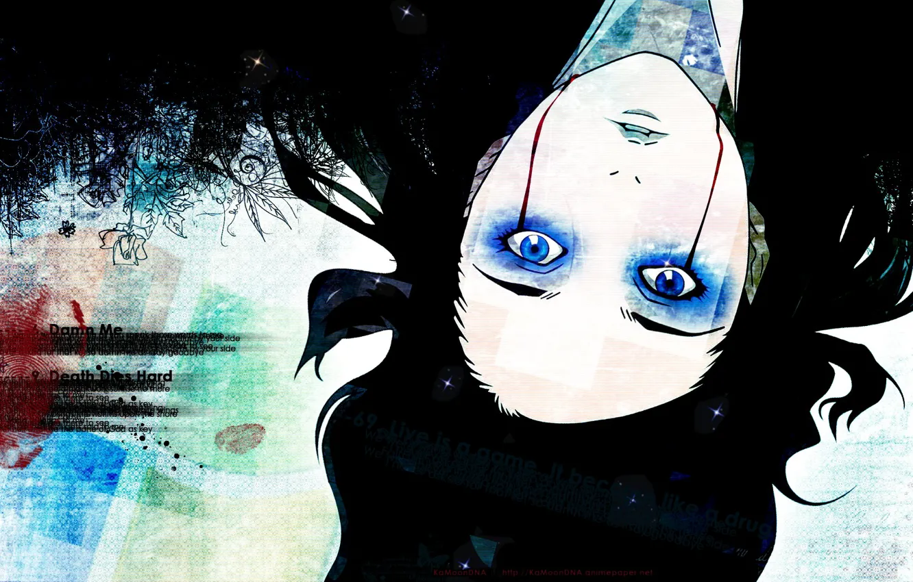 Photo wallpaper blood, blue eyes, ergo proxy