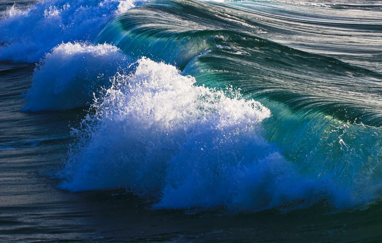Photo wallpaper sea, wave, water, squirt